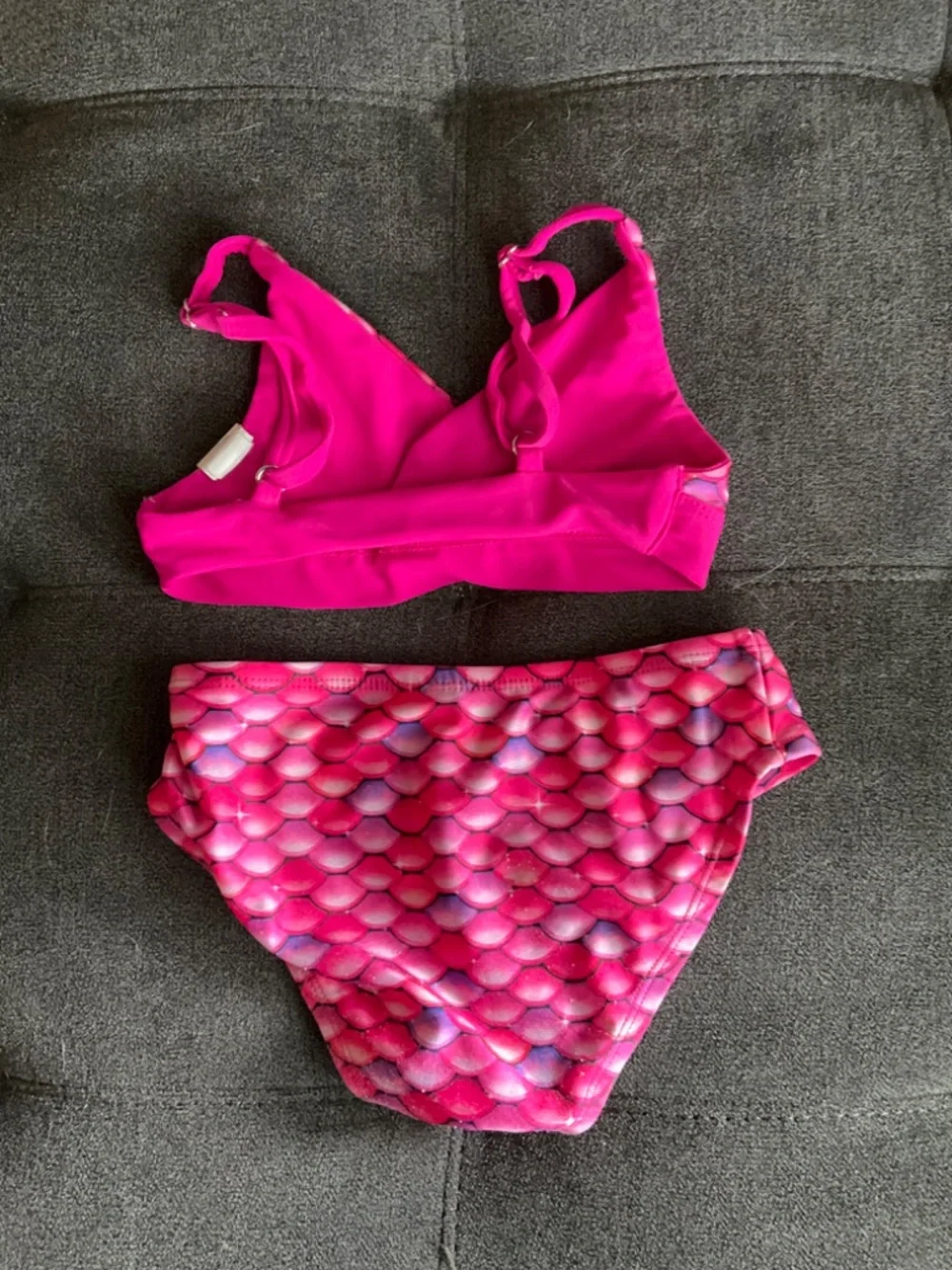 EUC Fin Fun Malibu Pink Bandeau Bikini Set Size Small